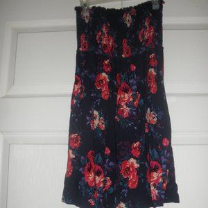 Strapless Floral Beach Dress Size S